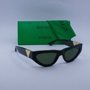 Bottega Veneta BV1176S 007 Cat Eye Sunglasses - Green